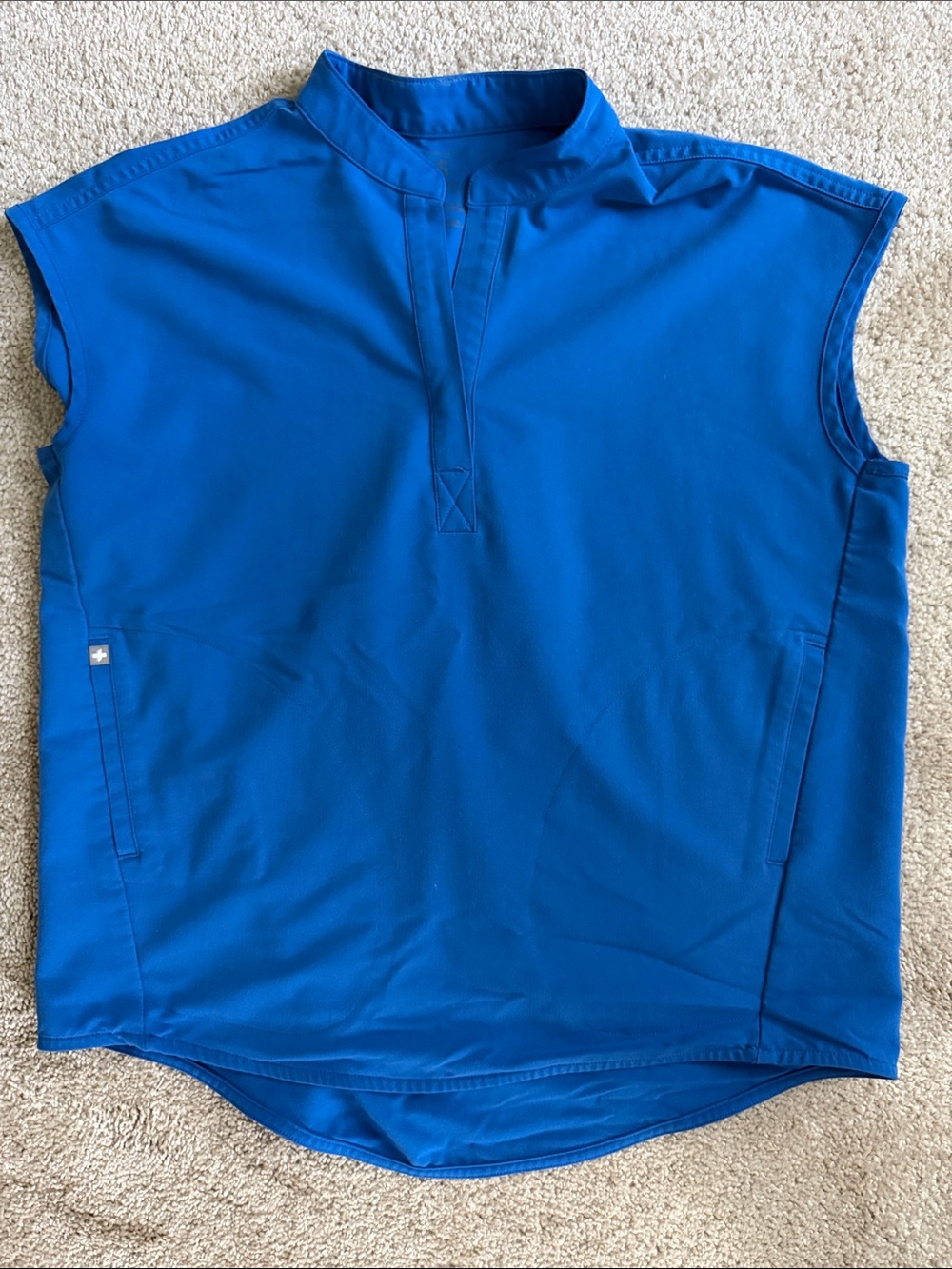FIGS Royal Blue Rafaela Oversized Scrub Top